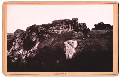 Fotografie unbekannter Fotograf, Ansicht Blankenburg, Blick auf die Ruine Regenstein