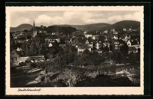 AK Stadtoldendorf, Panoramablick auf Ort