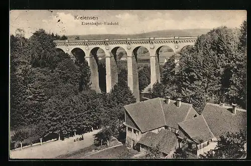 AK Kreiensen Blick auf Eisenbahn-Viadukt
