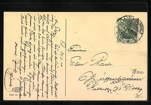 AK Braunschweig, Kaiser Wilhelmstrasse