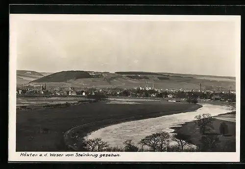AK Höxter a. d. Weser, vom Steinkrug gesehen