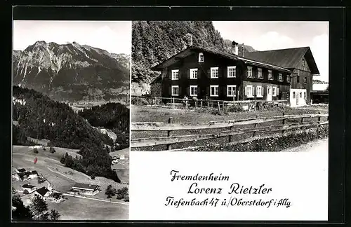 AK Tiefenbach im Allgäu, Gasthaus Lorenz Rietzler