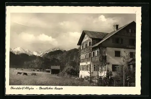 AK Oberstdorf im Bayr. Allgäu, Christliches Hospiz in den Bergen