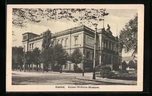 AK Krefeld, Blick auf das Kaiser-Wilhelm-Museum