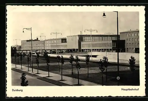 AK Duisburg, Teilansicht vom Hauptbahnhof