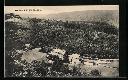 AK Wendefurth im Bodetal, Quensel`s Hotel Kurhaus