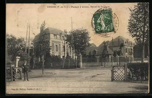 AK Hesdin, Passage à niveau, Route de St-Omer