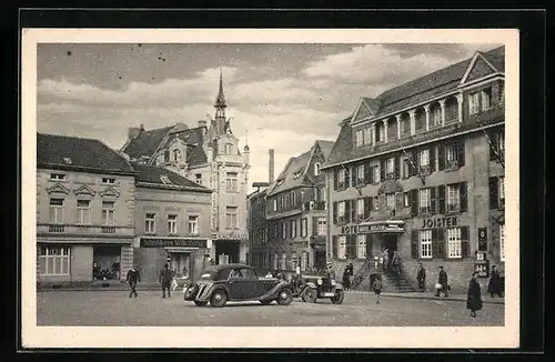 AK Euskirchen, Marktplatz mit Hotel Joisten