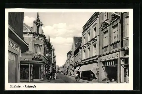 AK Euskirchen, Neustrasse mit Geschäften