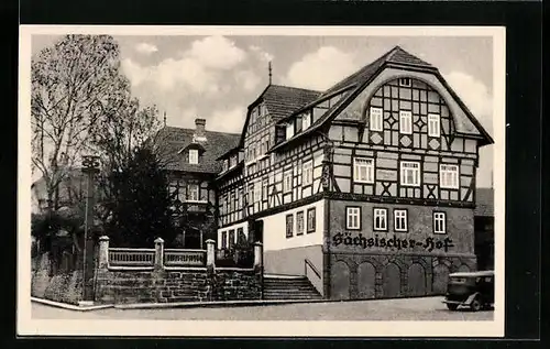 AK Dermbach /Röhn, Gasthaus Sächsischer Hof