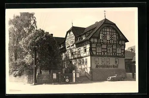 AK Dermbach /Röhn, Hotel Sächsischer Hof v. Frieda und Irmgard Steinhauer