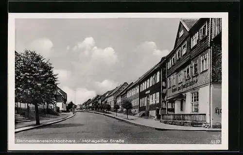 AK Benneckenstein /Hochharz, Hohegeisser Strasse