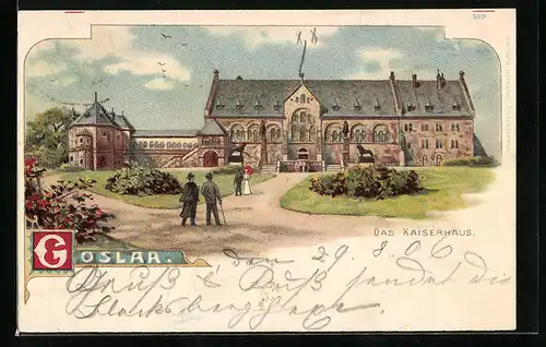 Lithographie Goslar, Das Kaiserhaus