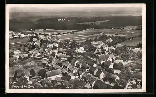 AK Hohegeiss im Harz, Blick über die Dächer