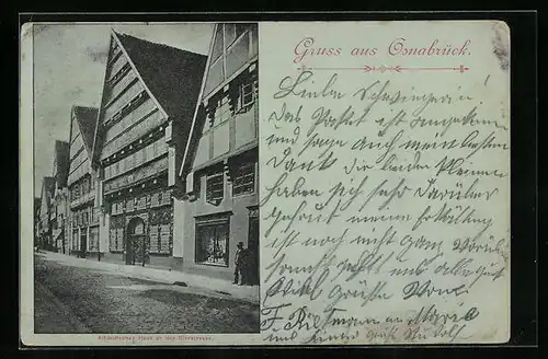 AK Osnabrück, Altdeutsches Haus an der Bierstrasse