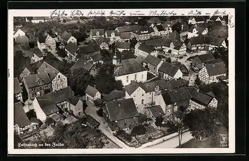 AK Heinebach an der Fulda, Blick über die Dächer