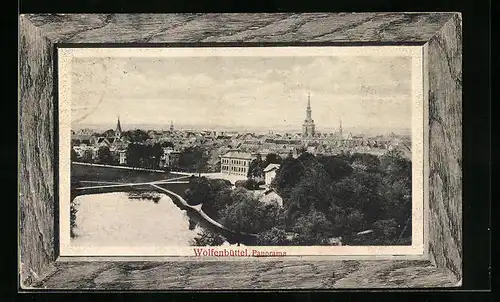 Passepartout-AK Wolfenbüttel, Panorama