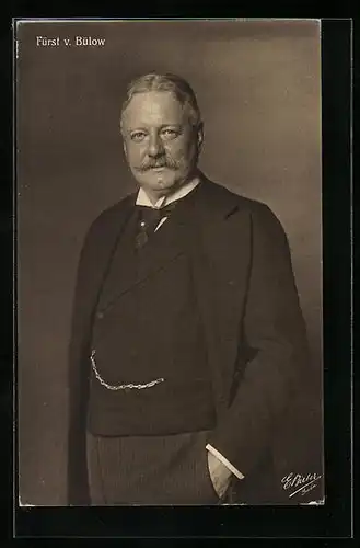 AK Portrait von Fürst v. Bülow