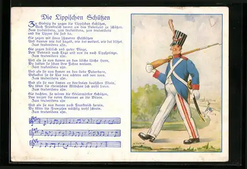 Künstler-AK Die Lippischen Schützen