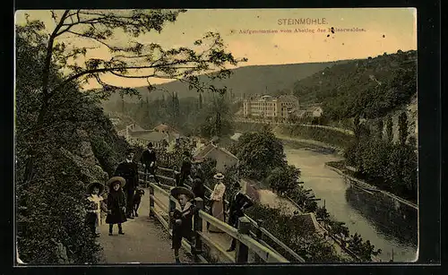 AK Steinmühle, Ausblick vom Abstieg des Kaiserwaldes