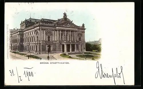 AK Brünn / Brno, Stadttheater, Divadlo