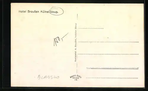 AK Sloup, Hotel Brousek