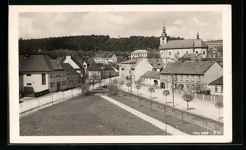 AK Velké Opatovice, Kostel, Ulice