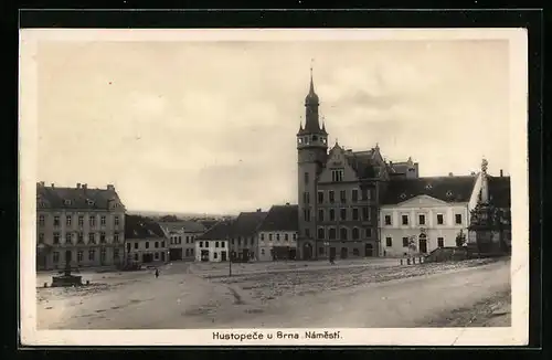 AK Hustopece u Brna, Namesti, Sporitelna