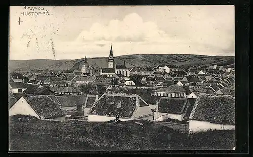 AK Hustopec, Celkovy pohled, Kostel