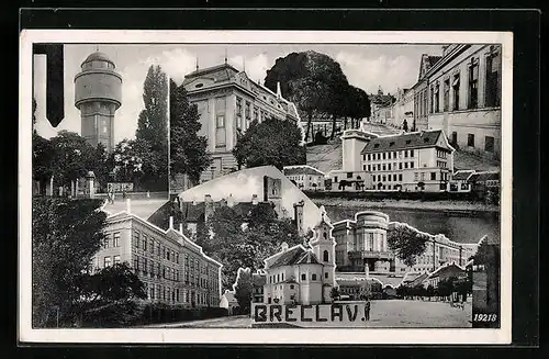 AK Breclav, Kostel, Skoly, Namesti