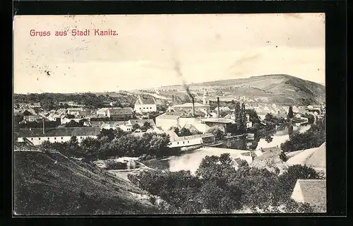 AK Kanitz, Blick über die Dächer