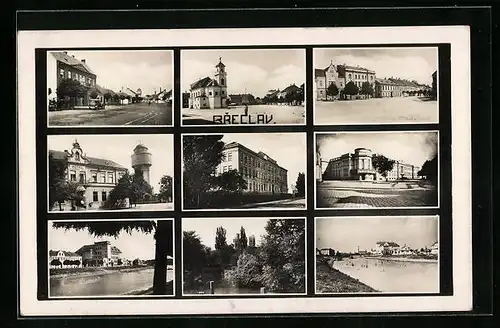 AK Breclav, Ansichten der Ortschaft