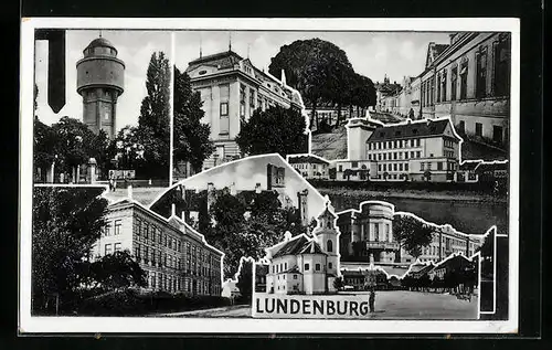 AK Lundenburg, Verschiedene Ansichten der Ortschaft