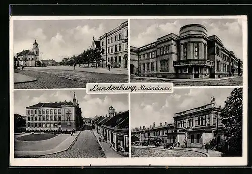 AK Lundenburg, Verschiedene Ansichten der Ortschaft