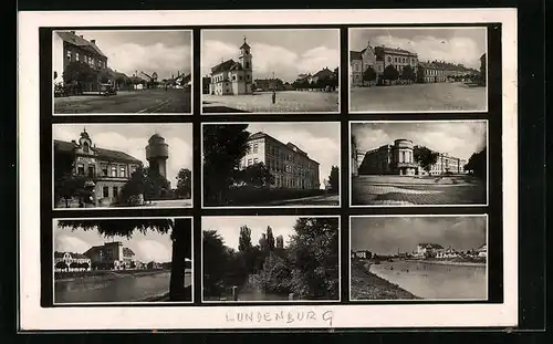 AK Lundenburg, Verschiedene Ansichten der Ortschaft