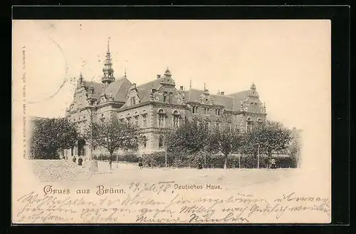 AK Brünn / Brno, Deutsches Haus