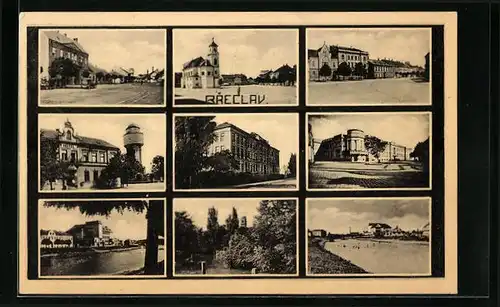 AK Breclav, Ansichten der Ortschaft
