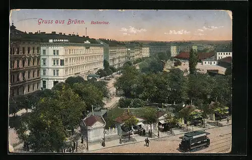 AK Brünn / Brno, Strassenbahn am Bahnring