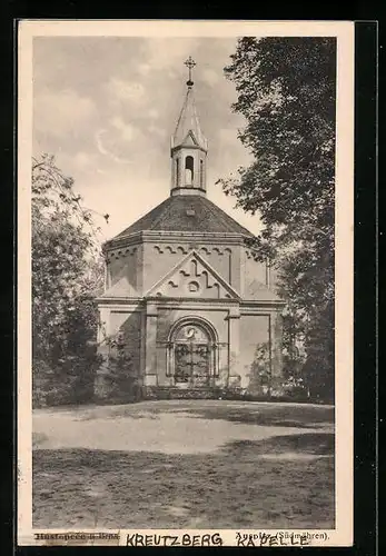 AK Auspitz, Kapelle auf dem Kreuzberg