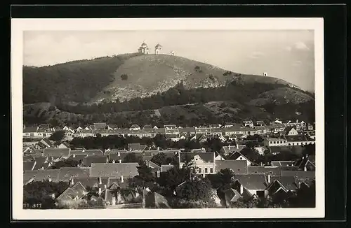 AK Nikolsburg N. D., Teilansicht mit hl. Berg