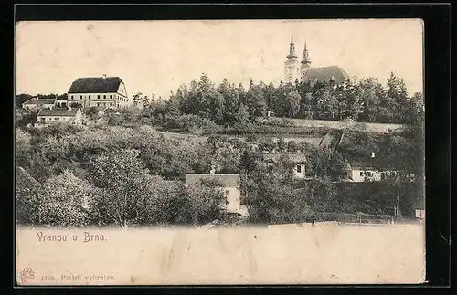 AK Vranov u Brna, Wallfahrtskirche aus der Ferne