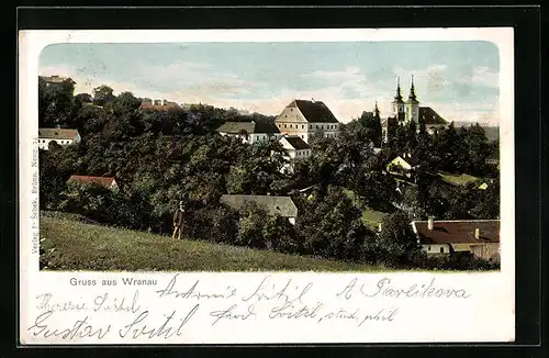 AK Wranau, Ortsansicht aus der Ferne