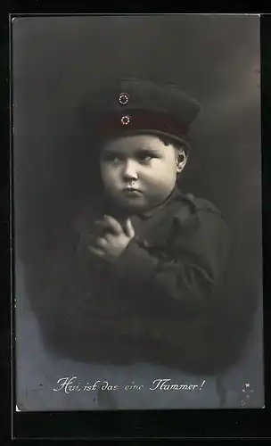 AK Kleiner Soldat in Uniform