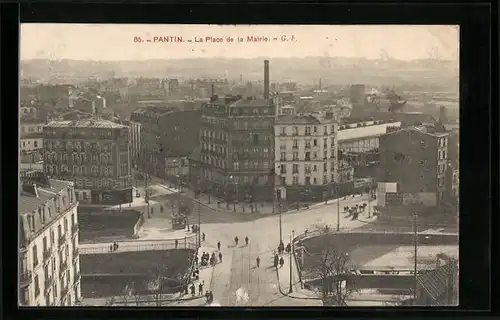 AK Pantin, La Place de la Mairie