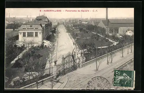 AK Aubervilliers, Panorama du Square