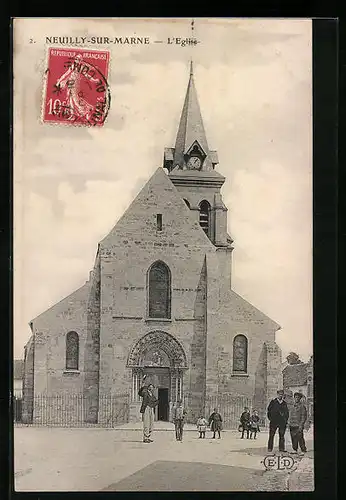 AK Neuilly-Sur-Marne, L`Eglise