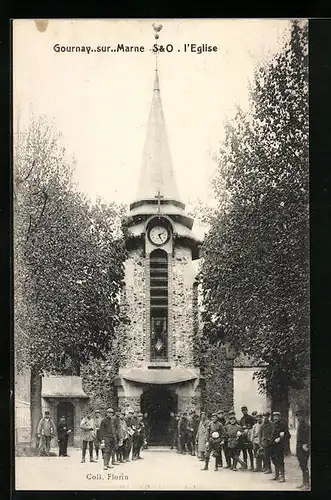 AK Gornay-sur-Marne, L`Eglise