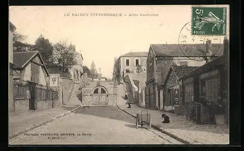 AK Le Raincy Pittoresque, Allée Gambetta