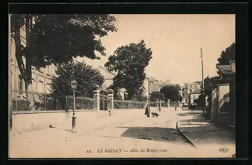 AK Le Raincy, Allée du Rendez-Vous