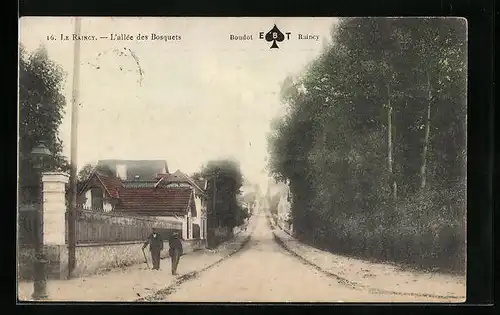 AK Le Raincy, L`allée des Bosquets